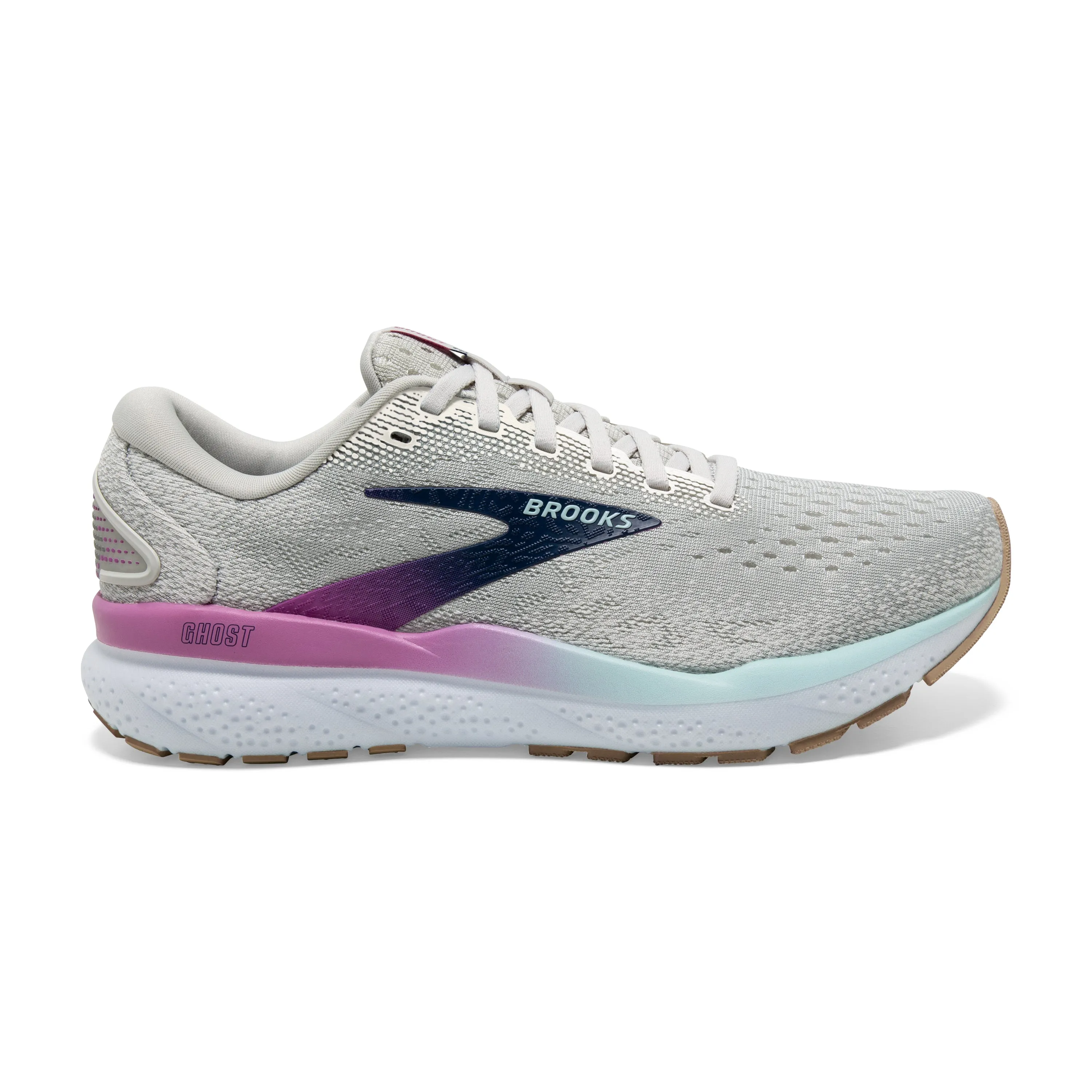 Brooks | Ghost 16 | Women's | White/Grey/Estate Blue cushioning - shoes slow runners