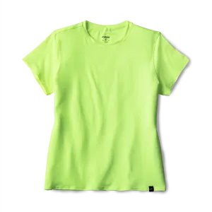 Women??s Luxe Short Sleeve (742 - Htr Neo Yellow) Repair Fit ShrinkageFree Fabric