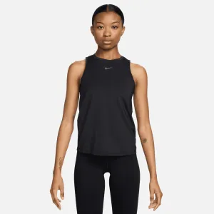 Women's One Classic Dri-FIT Tank Top (010 - Black/Black) Raw Linen Ergonomic Cut