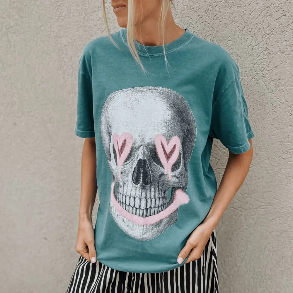 Skelly Smiles Tee Sport Flex Flatlock stitching