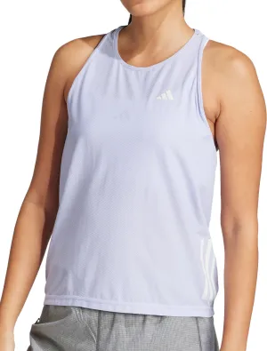adidas Own The Run Womens Running Vest Tank Top - Purple Dynamic Fit Design Brand Image