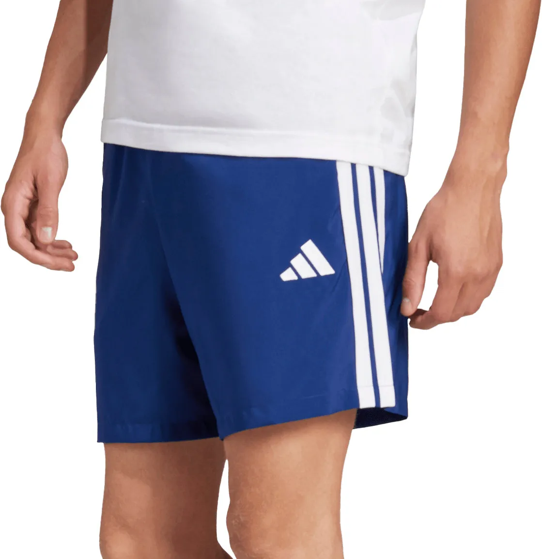 adidas Essentials 3 Stripes Chelsea Mens Training Shorts - Blue Dynamic Performance