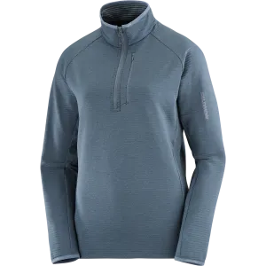 AntiClingFabric Women's Essential Lightwarm Half-Zip (Midnight Navy)