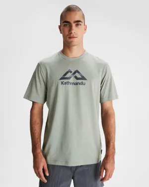 Men's Logo Fill Organic T-shirt - Gum Tree Cozy Waist Light Trend