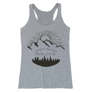 small - volume storage Forestry - friendly Women's Everyday Tank Top - Life's Short Run Long (Mountains)