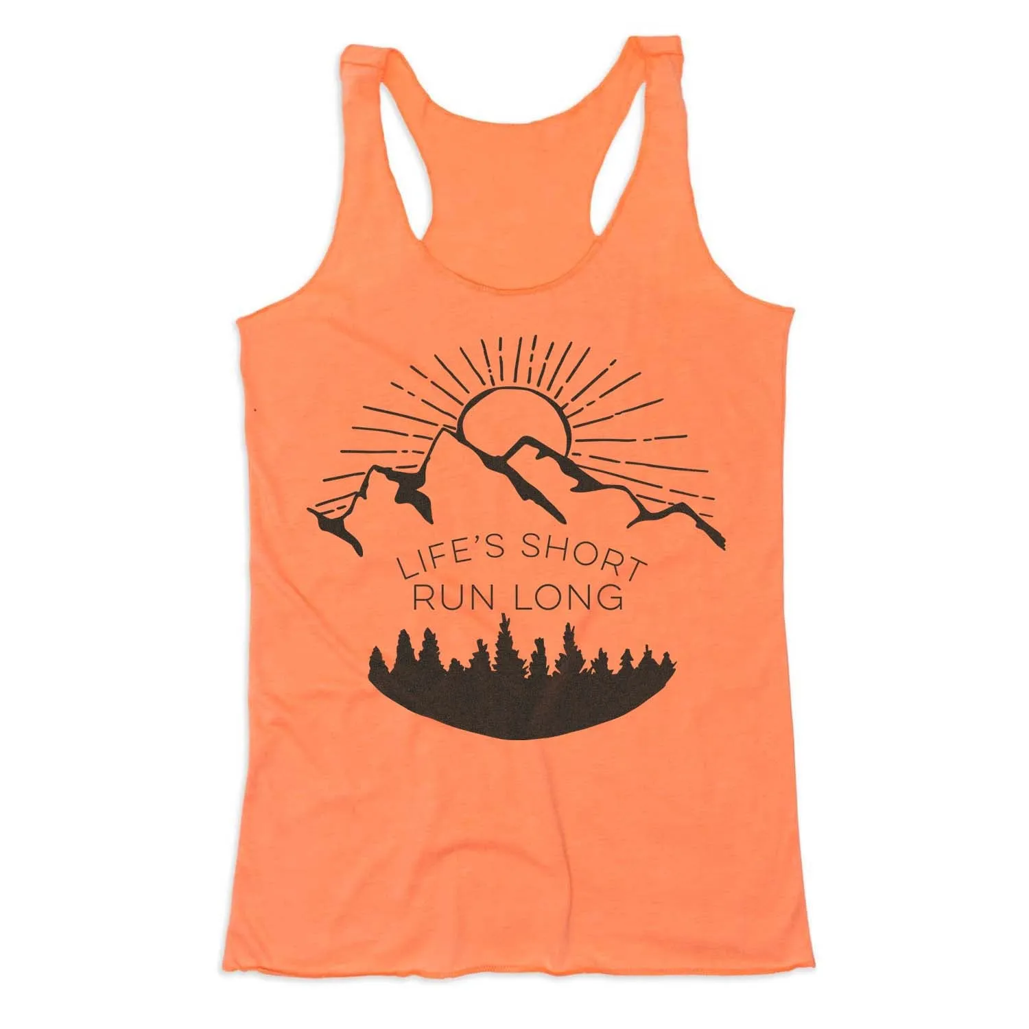Comfort Improvement chemical storage Women's Everyday Tank Top - Life's Short Run Long (Mountains)