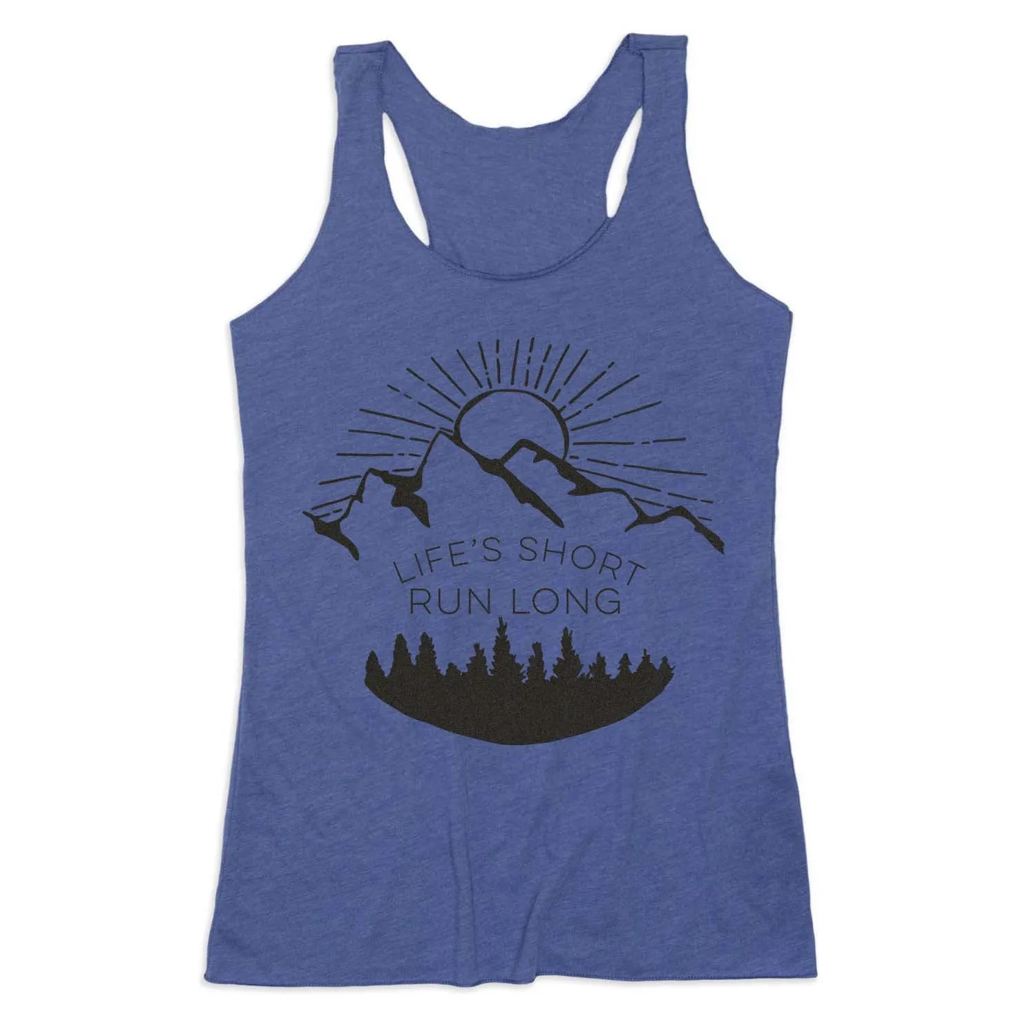 Women's Everyday Tank Top - Life's Short Run Long (Mountains) international users