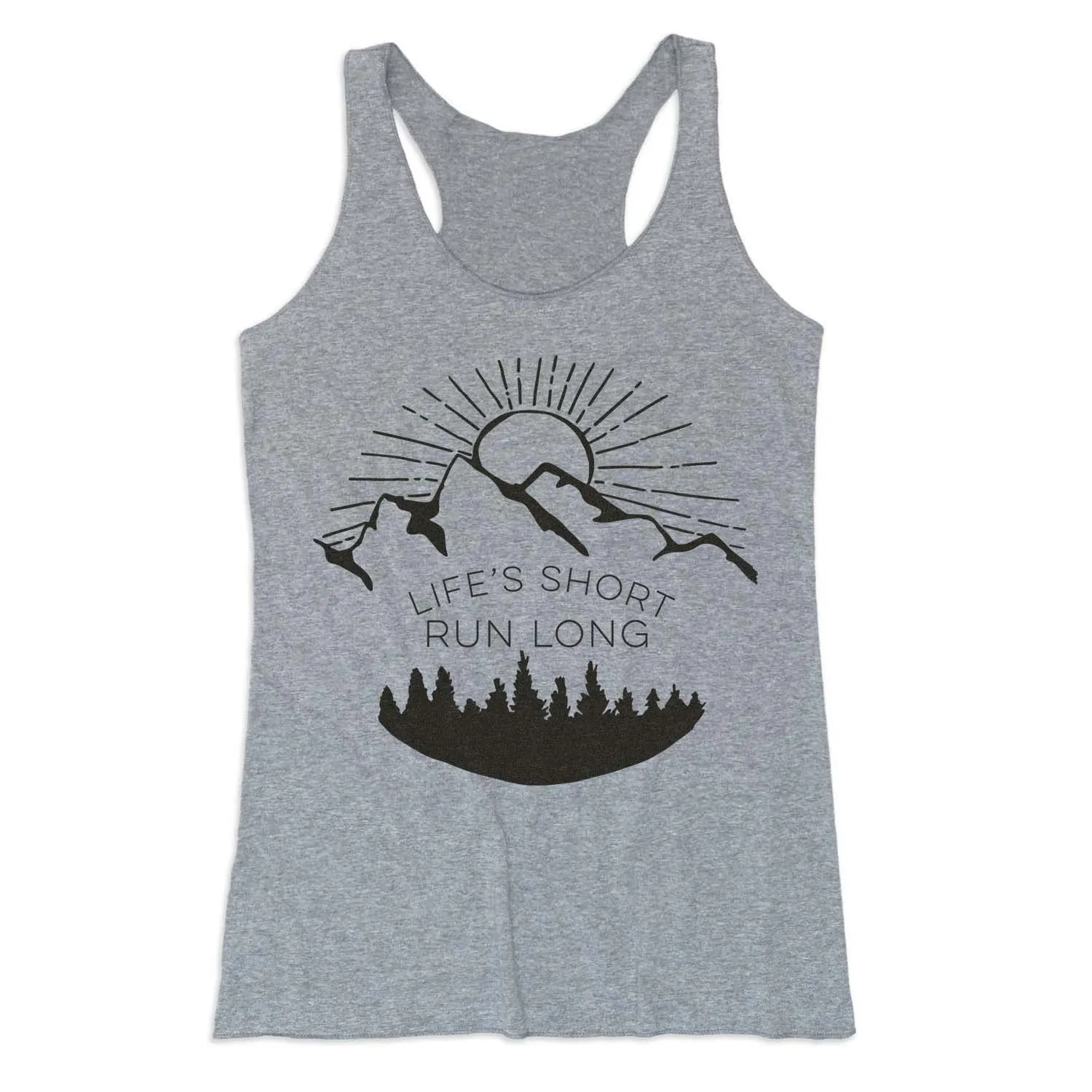 small - volume storage Forestry - friendly Women's Everyday Tank Top - Life's Short Run Long (Mountains)