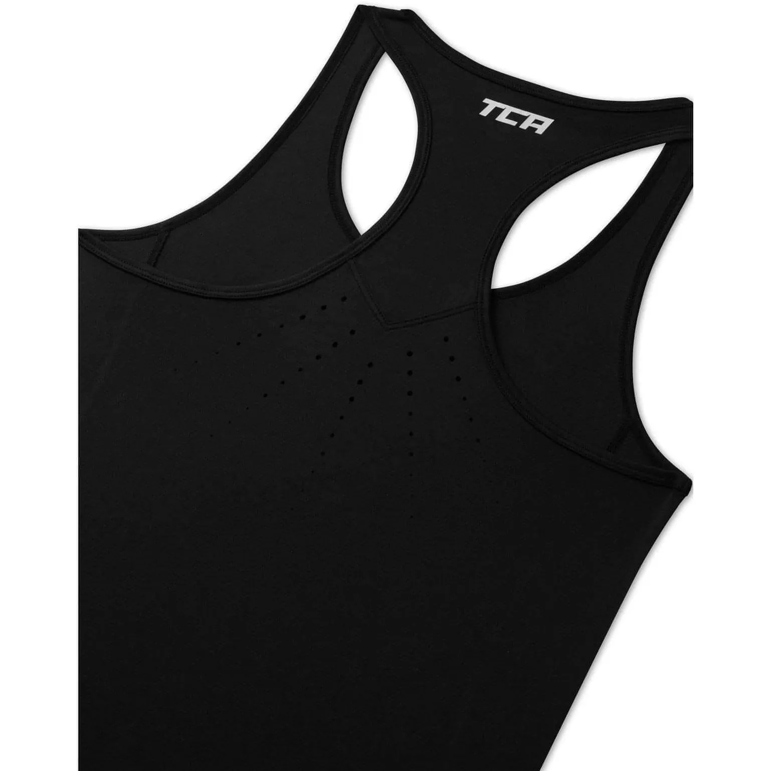 TCA Laser Tech Lightweight Womens Running Vest - Black Drop Shoulder Design quality service