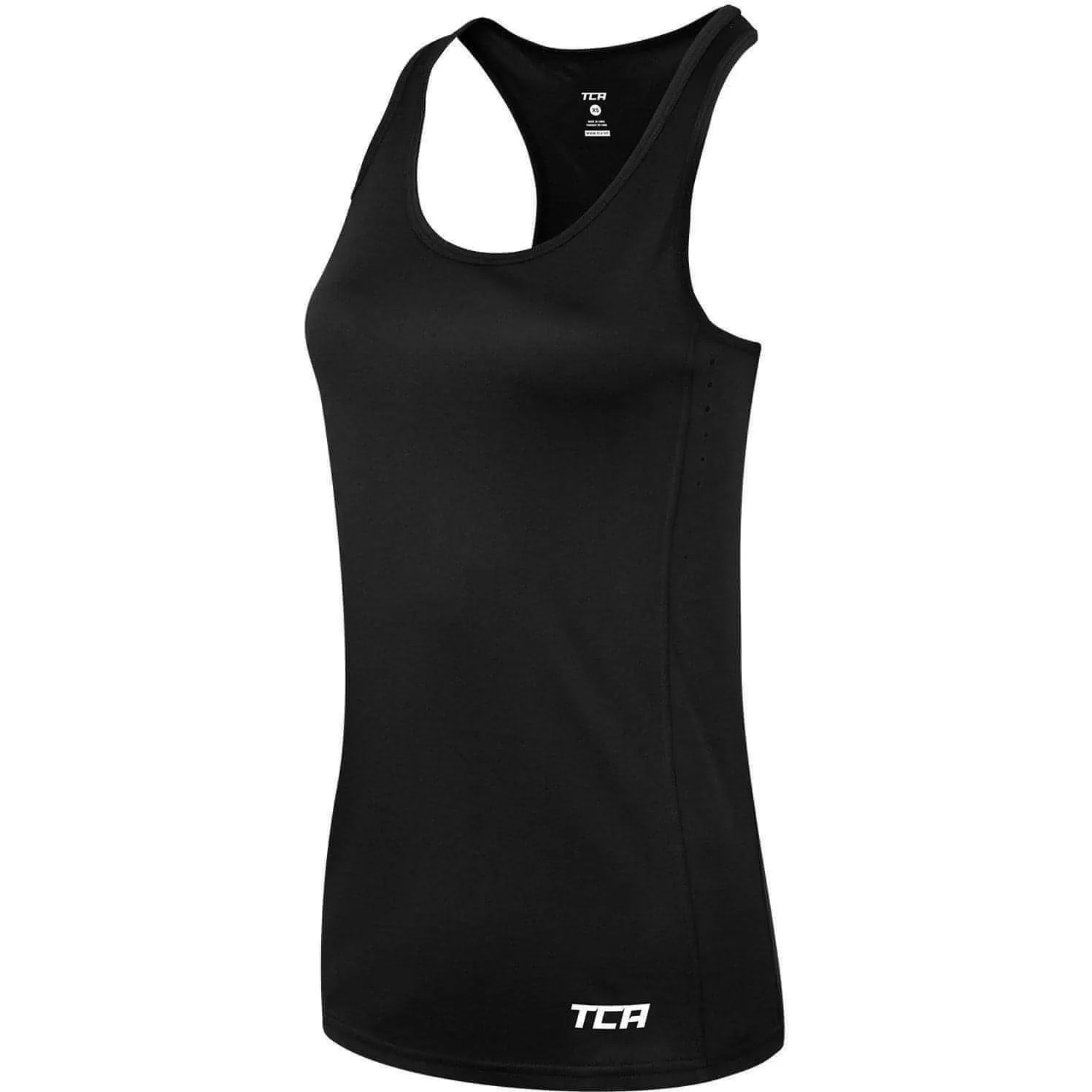high pressure TCA Laser Tech Lightweight Womens Running Vest - Black