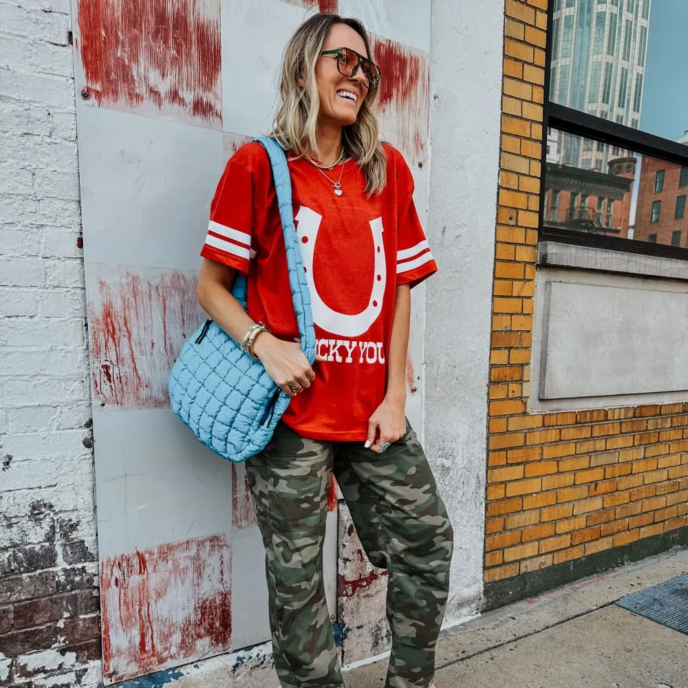 Lucky You Jersey Tee Cold Wash Optimized Cozy Style