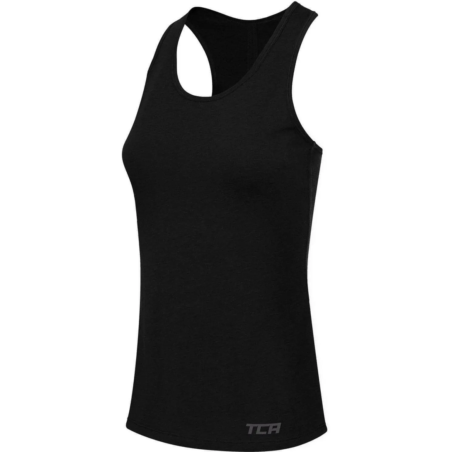 TCA Natural Performance Womens Running Vest Tank Top - Black poor ventilation single - function