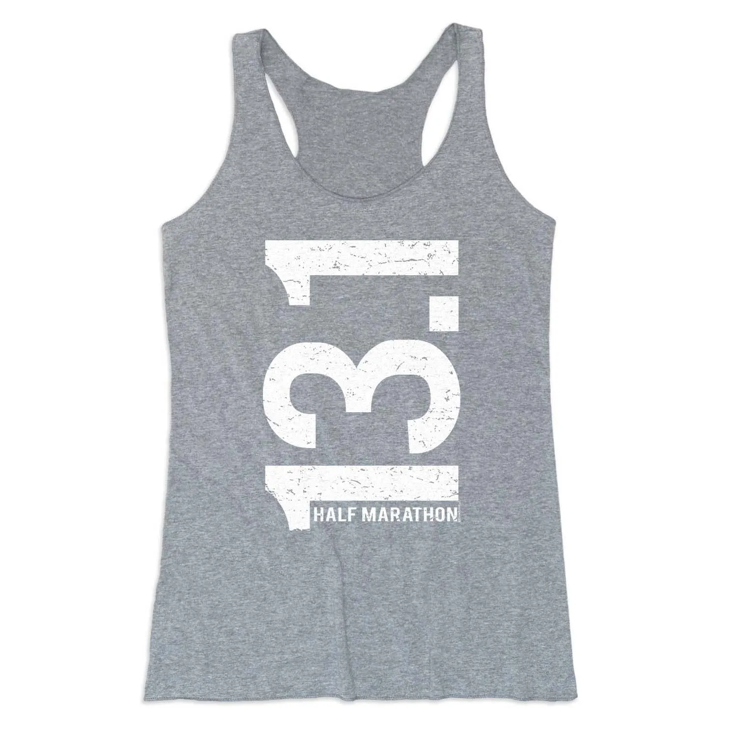 single crewed low precision applications Women's Everyday Tank Top - 13.1 Half Marathon Vertical