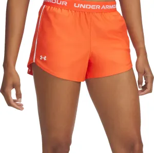 Low Maintenance Fabric technology industry Under Armour Play Up 3 Inch Womens Running Shorts - Orange