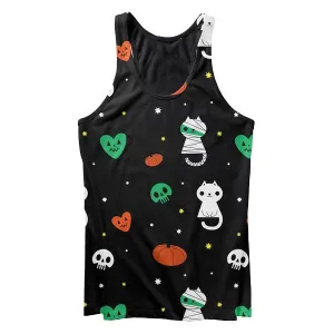 Scary Cat Tank Top Anti Pill Surface