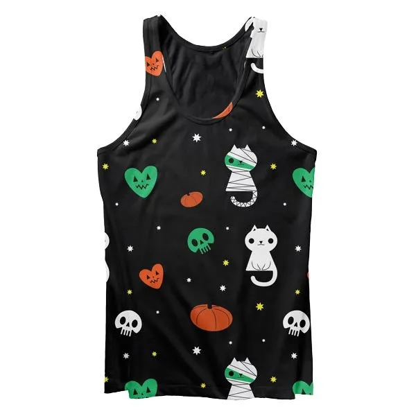 Scary Cat Tank Top Anti Pill Surface