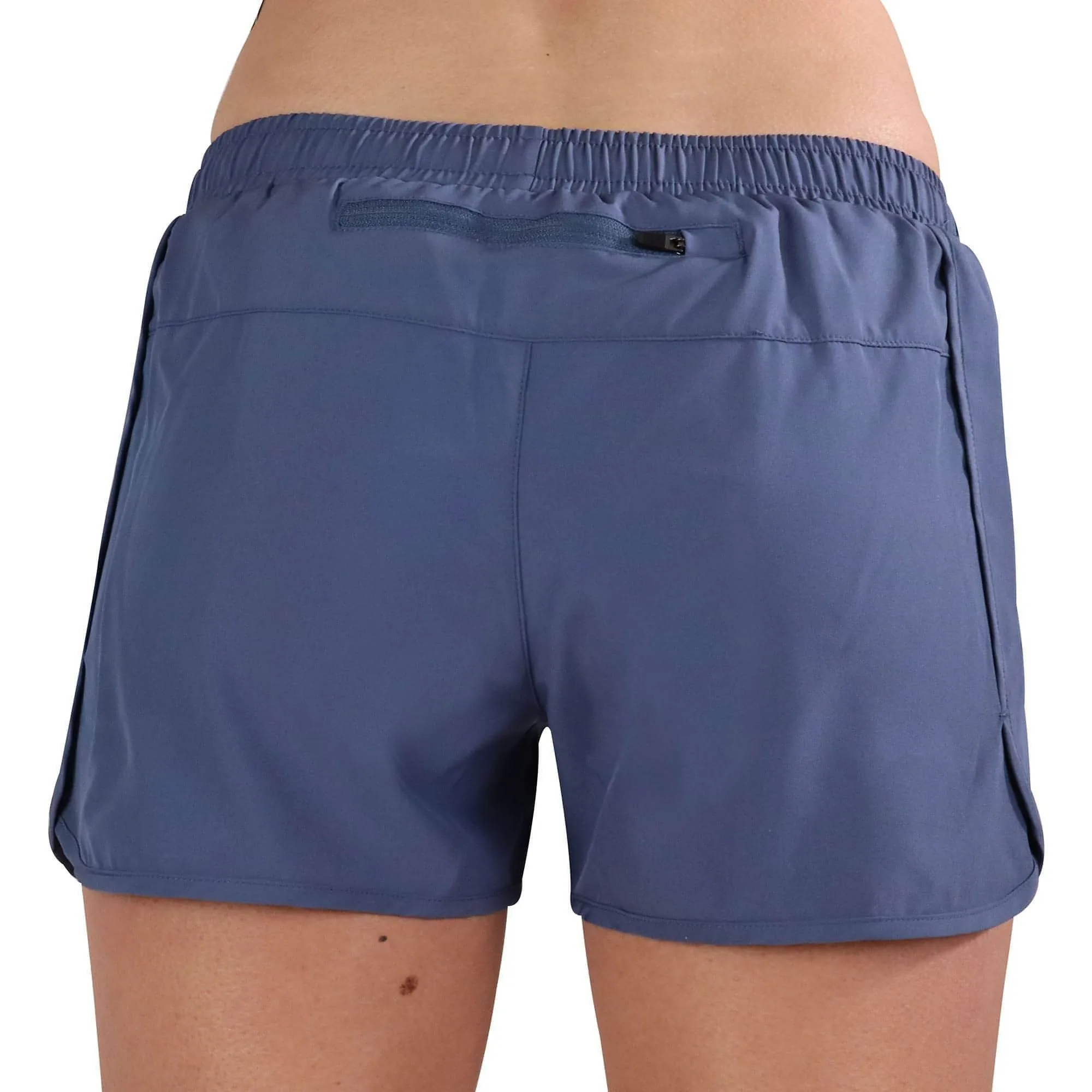 Body Fit More Mile Racer Split Womens Running Shorts - Blue