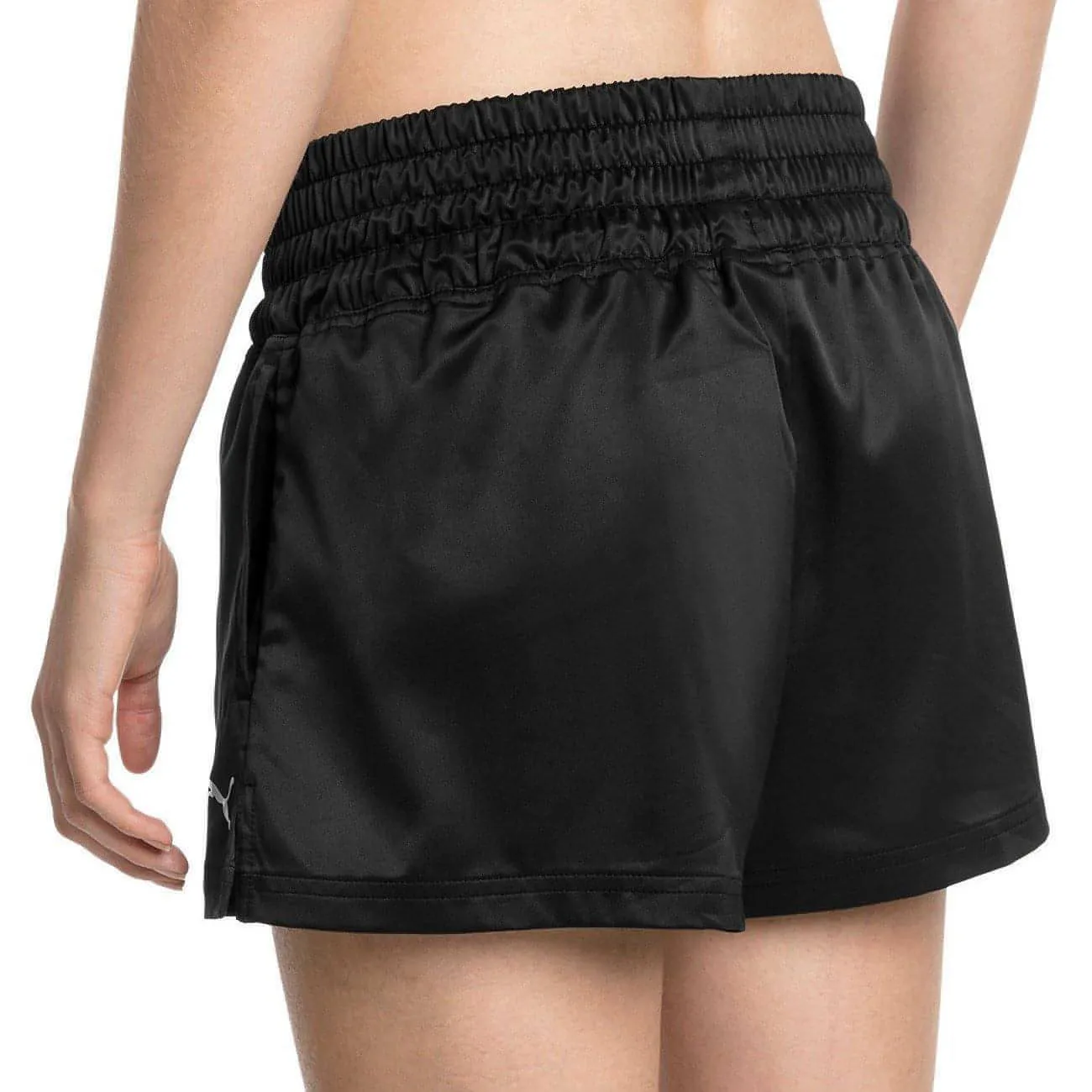 Puma On The Brink Womens Training Shorts - Black Reinforced Hems fresh start