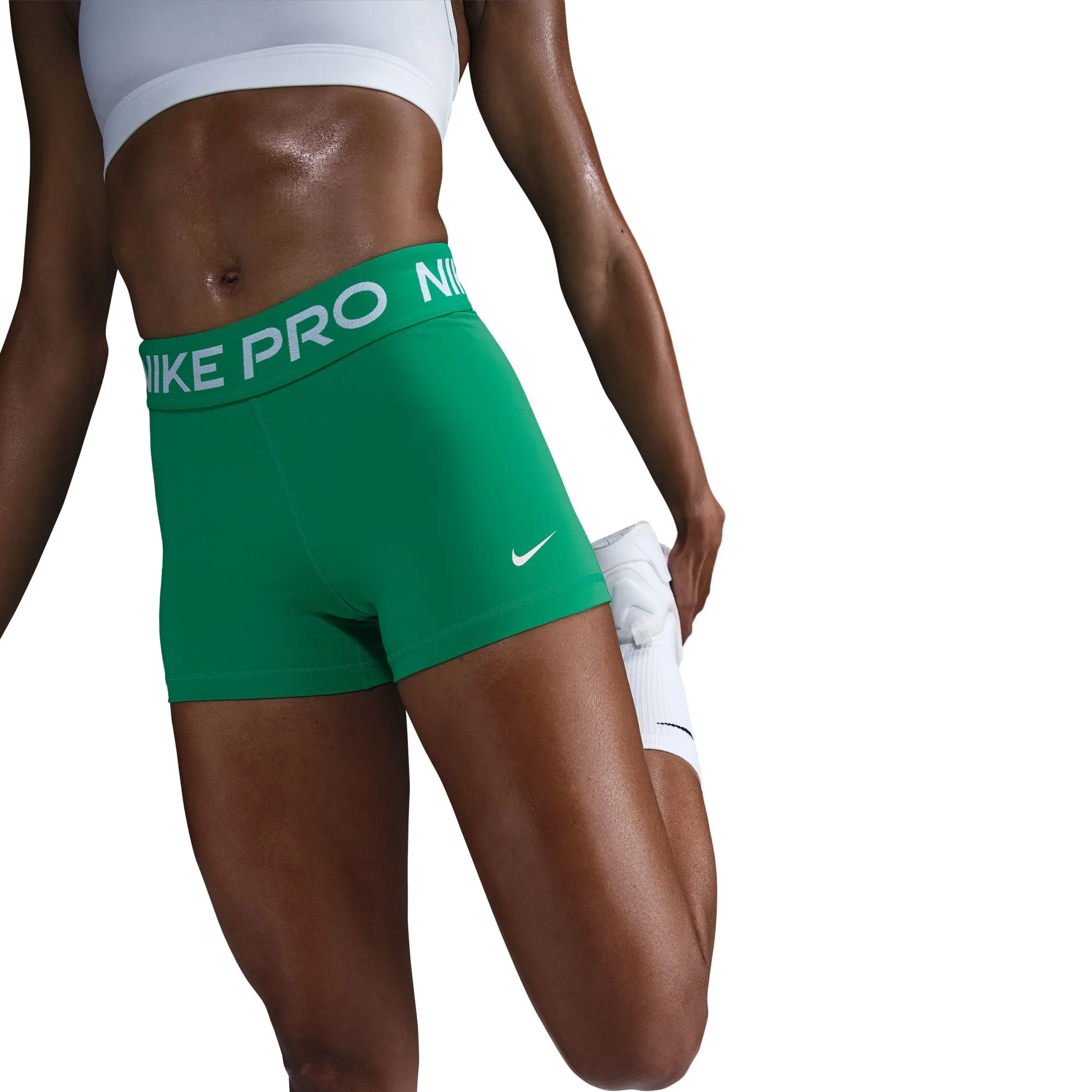 Women's Pro 3" Shorts (326 - Stadium Green/White) Green Soul Light Sweatshirt