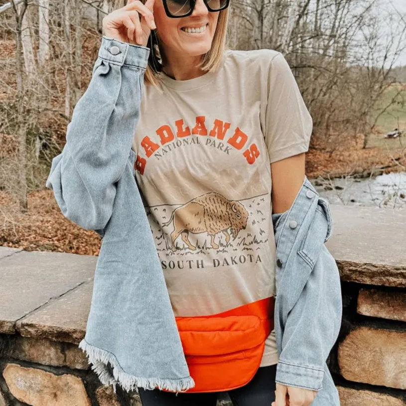 Badlands National Park Tee Easy Style Adjustable Fit