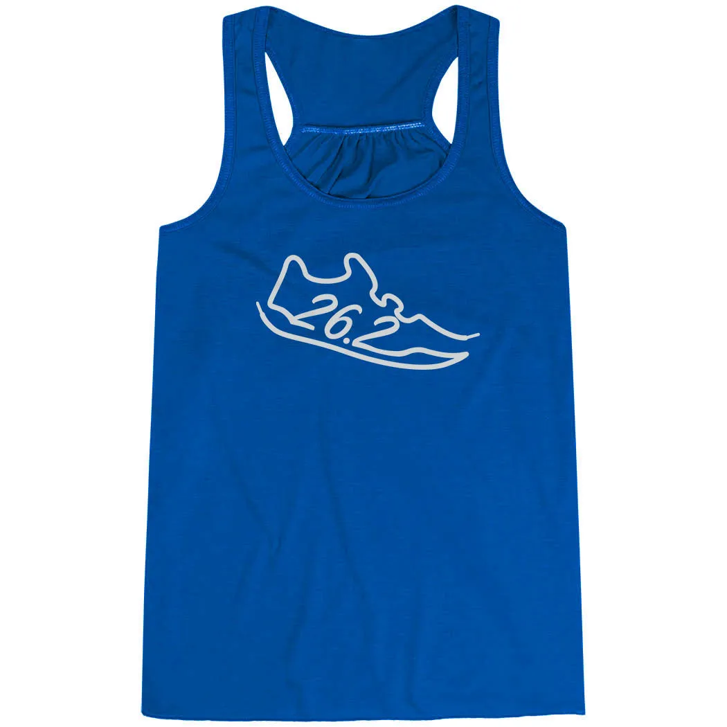 Layer Fit Drop Shoulder Flowy Racerback Tank Top - 26.2 Run Shoe