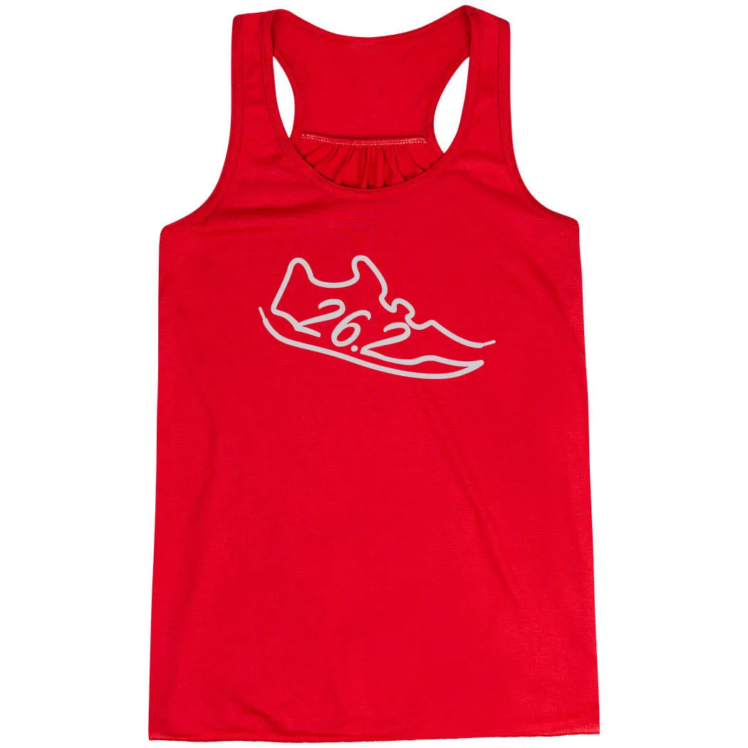 OdorResistant Coating Flowy Racerback Tank Top - 26.2 Run Shoe