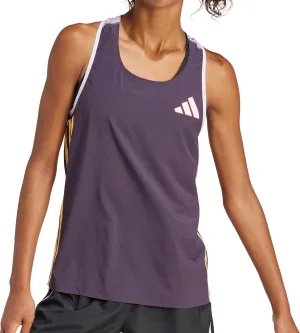 well - crafted adidas Adizero Promo Womens Running Vest Tank Top - Purple