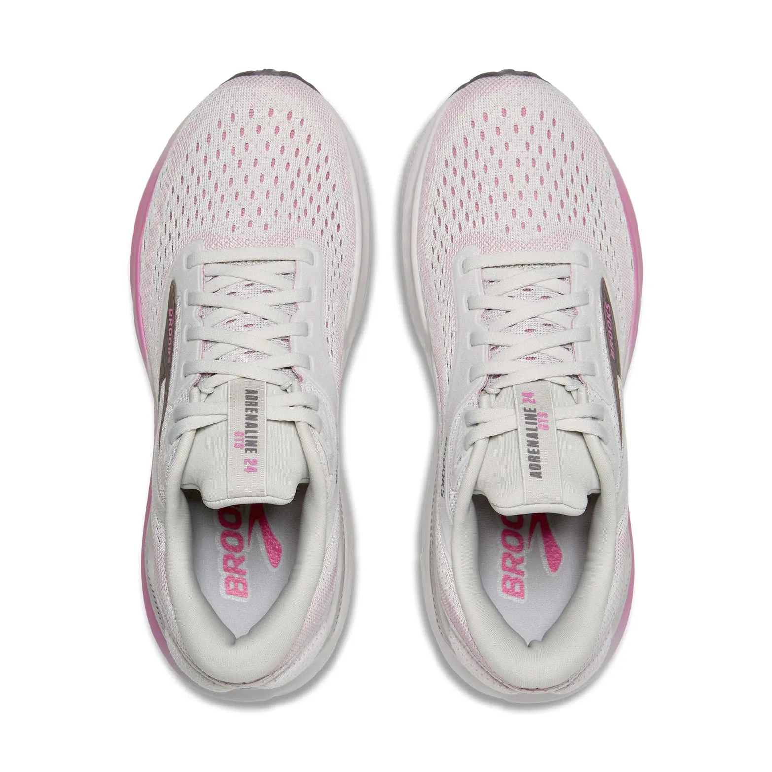 treadmill - specific shoes Women's Adrenaline GTS 24 Running Shoes Oyster / Excalibur / Pink