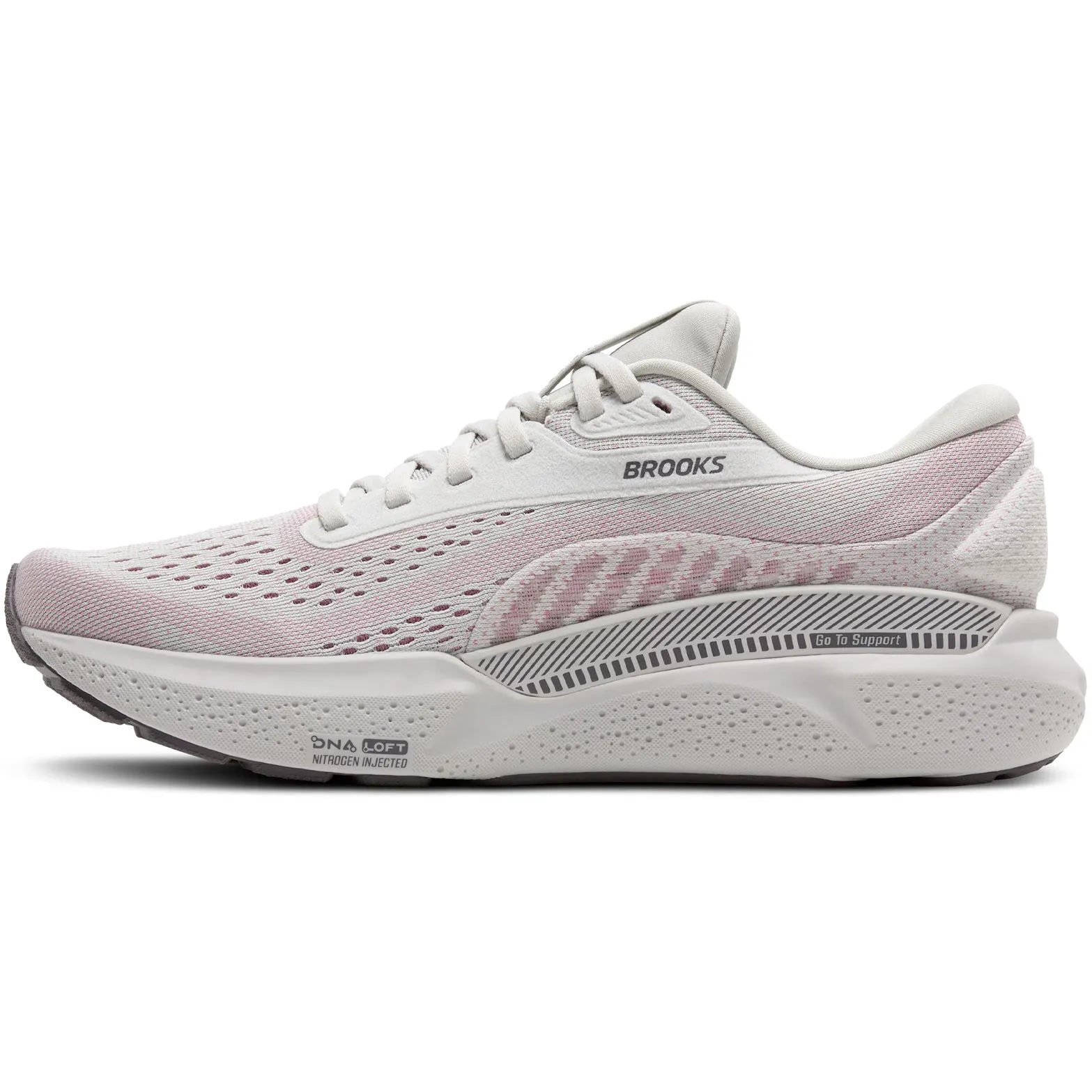 Light - colored running in a hot spring area shoes Women's Adrenaline GTS 24 Running Shoes Oyster / Excalibur / Pink