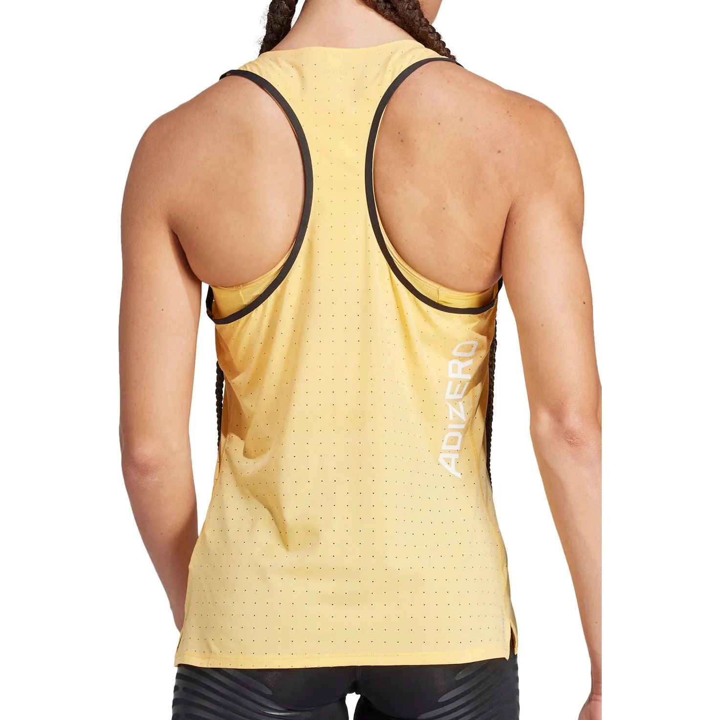 Noise - reducing Everyday Easy adidas Adizero Womens Running Vest Tank Top - Yellow