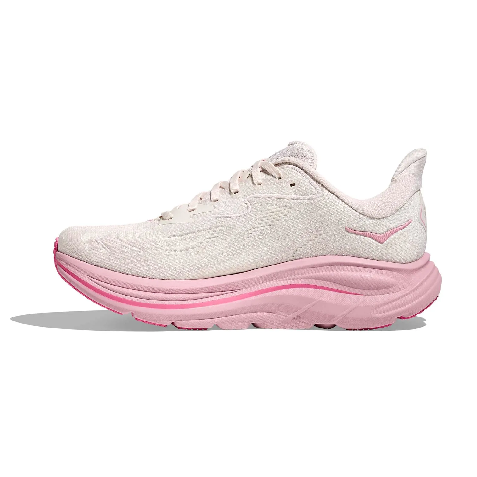 Women's Clifton 10 Wide Fit Running Shoes Rose Cream / Dried Rose Foam Composite All Day Comfort Design