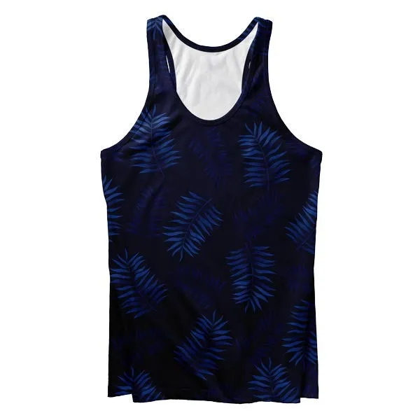 Off Blue Tank Top Flex Zone Design Body Mapping Technology
