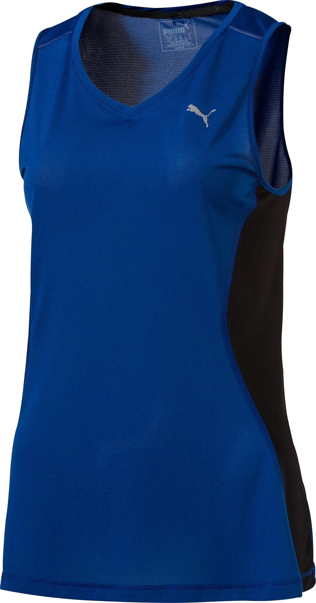 Reflective details Water Resistant Puma Core Womens Running Vest Tank Top - Blue
