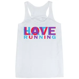 after sales service medium performance Flowy Racerback Tank Top - Love Hate Running