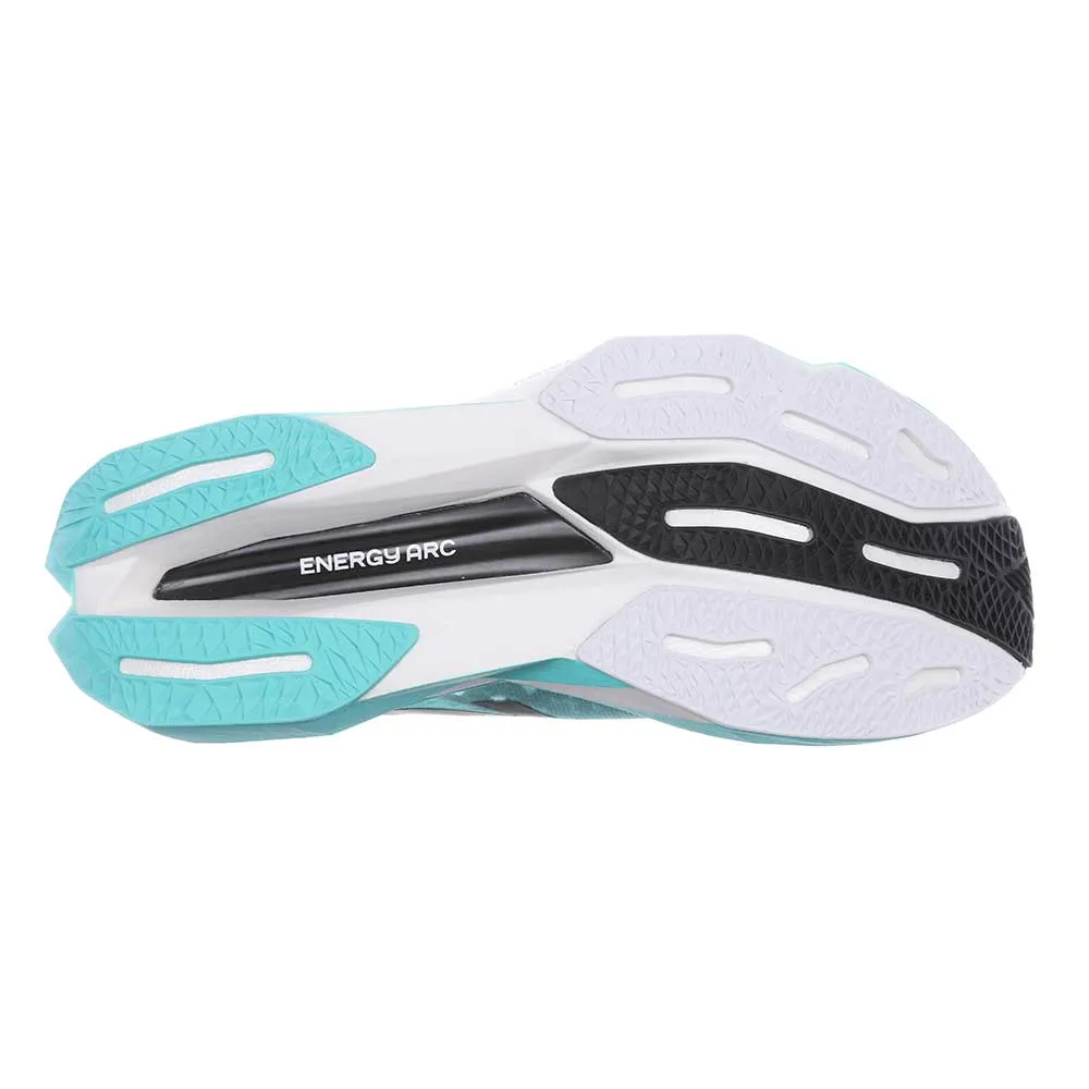 Women's FuelCell SuperComp Elite v4 Racing Shoe - Cyber Jade/White - Regular (B) Enhanced Grip Pattern