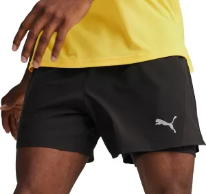 Puma Velocity Ultraweave 2 In 1 Mens Running Shorts - Black Quick Fit Comfort