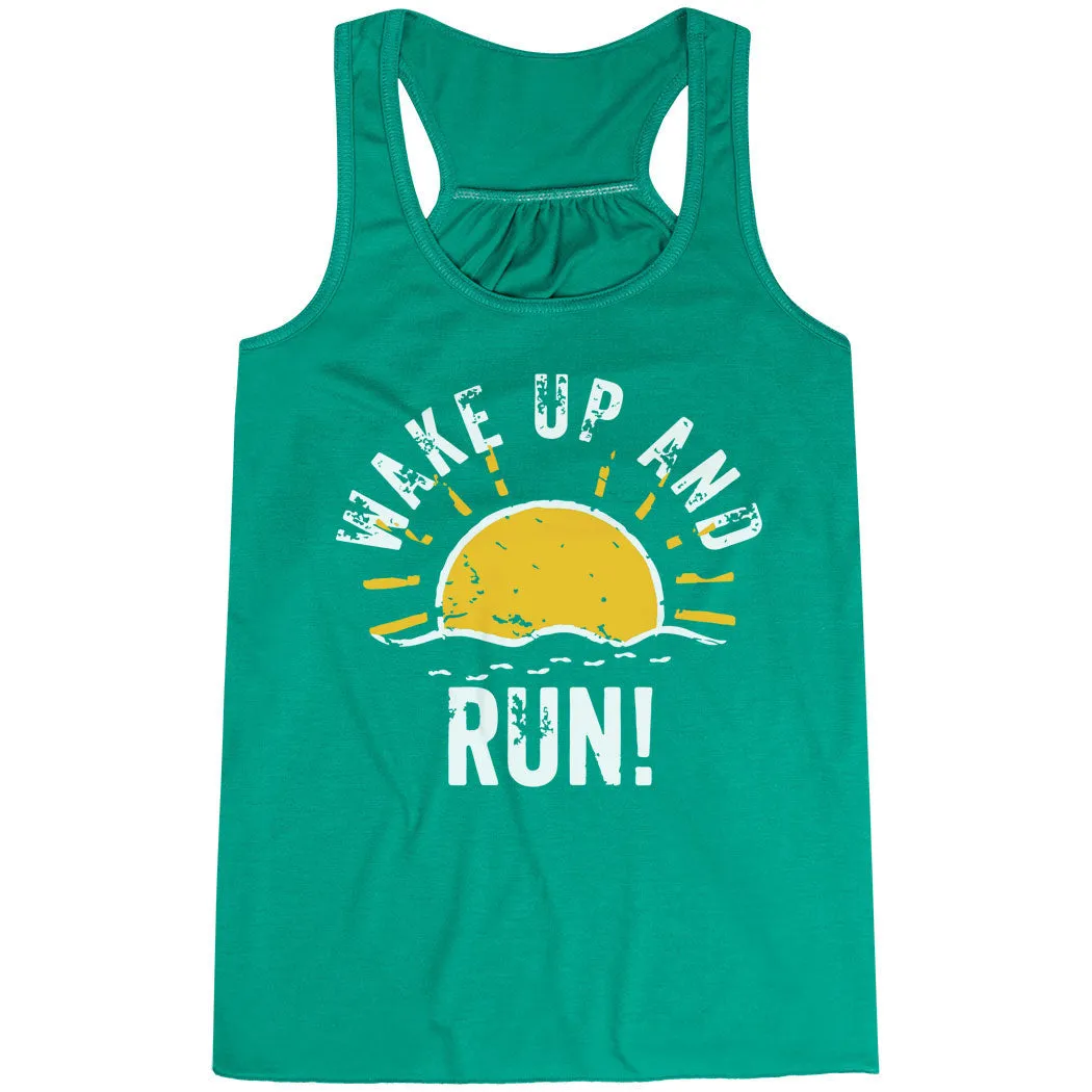 Flowy Racerback Tank Top - Wake Up And Run Modular Design