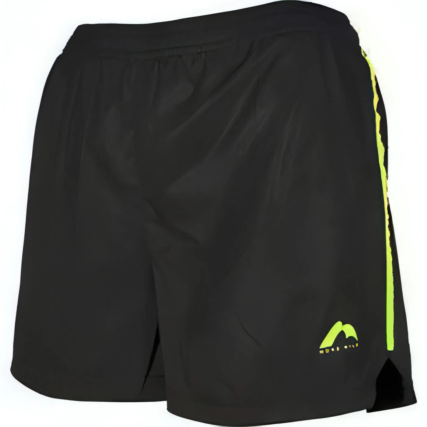 Hidden Storage Compartment More Mile Square-Cut Womens Running Shorts - Black