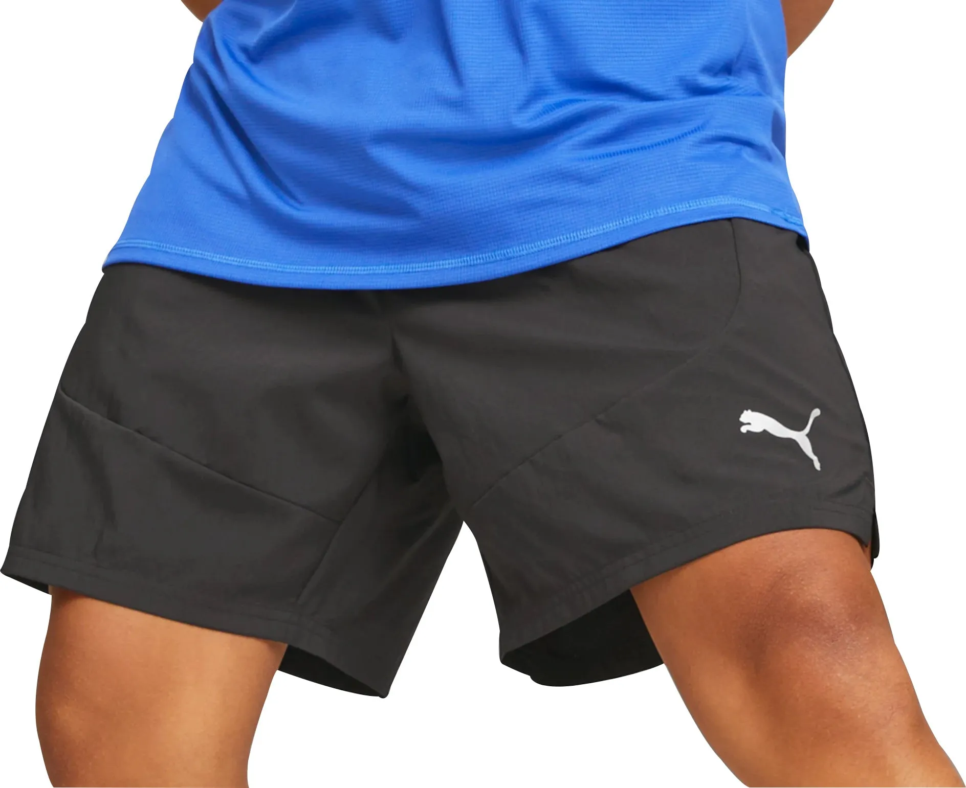 Fun Patterns Summer Vibe Puma Run Favourite Velocity 7 Inch Mens Running Shorts - Black
