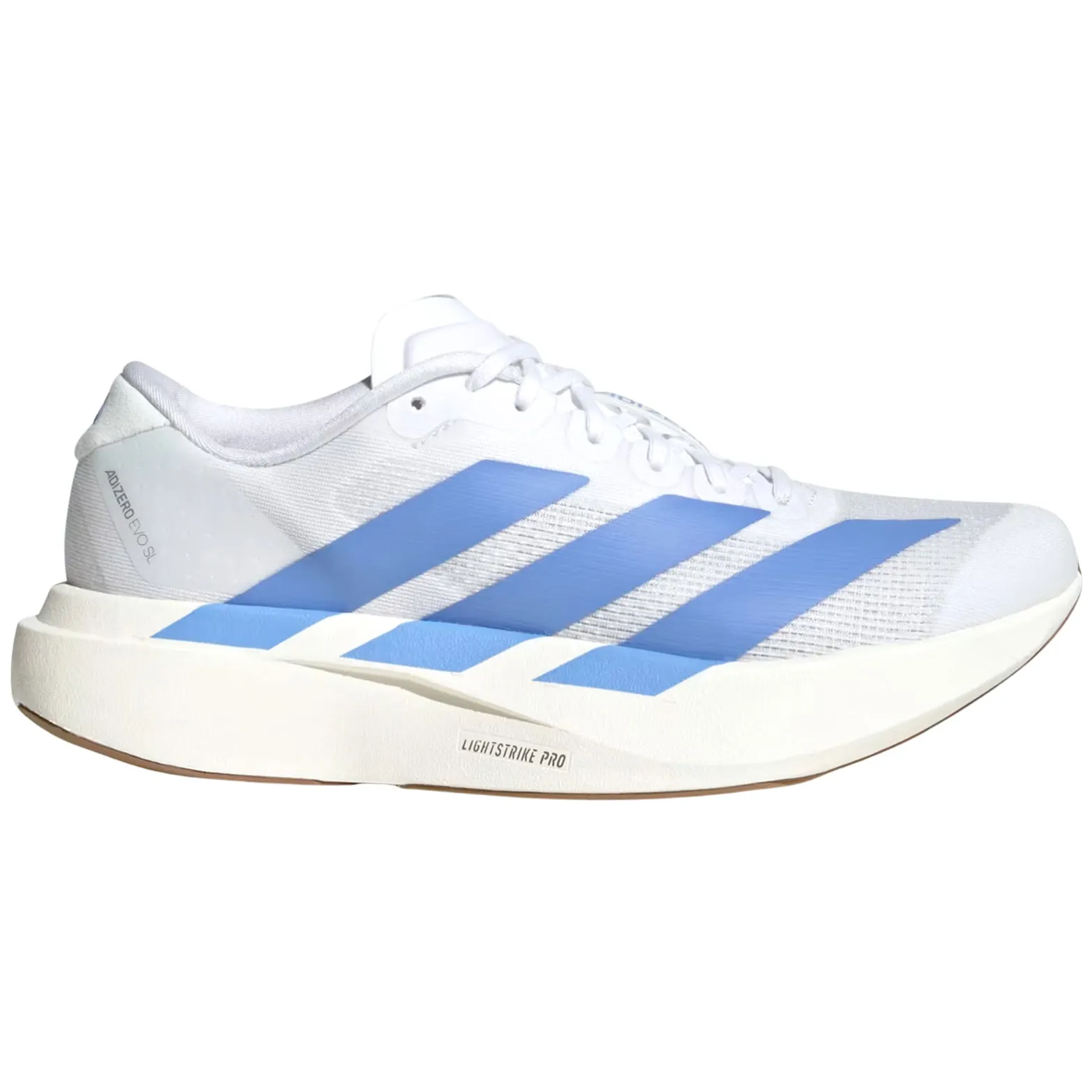 Women's Adizero EVO SL Running Shoes Cloud White / Blue Fusion / Off White Marathon Gear Smooth transitions