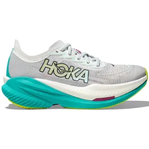 Hoka Women's Mach X 2 Running Shoes Frost / Electric Aqua Running Challenges running on concrete