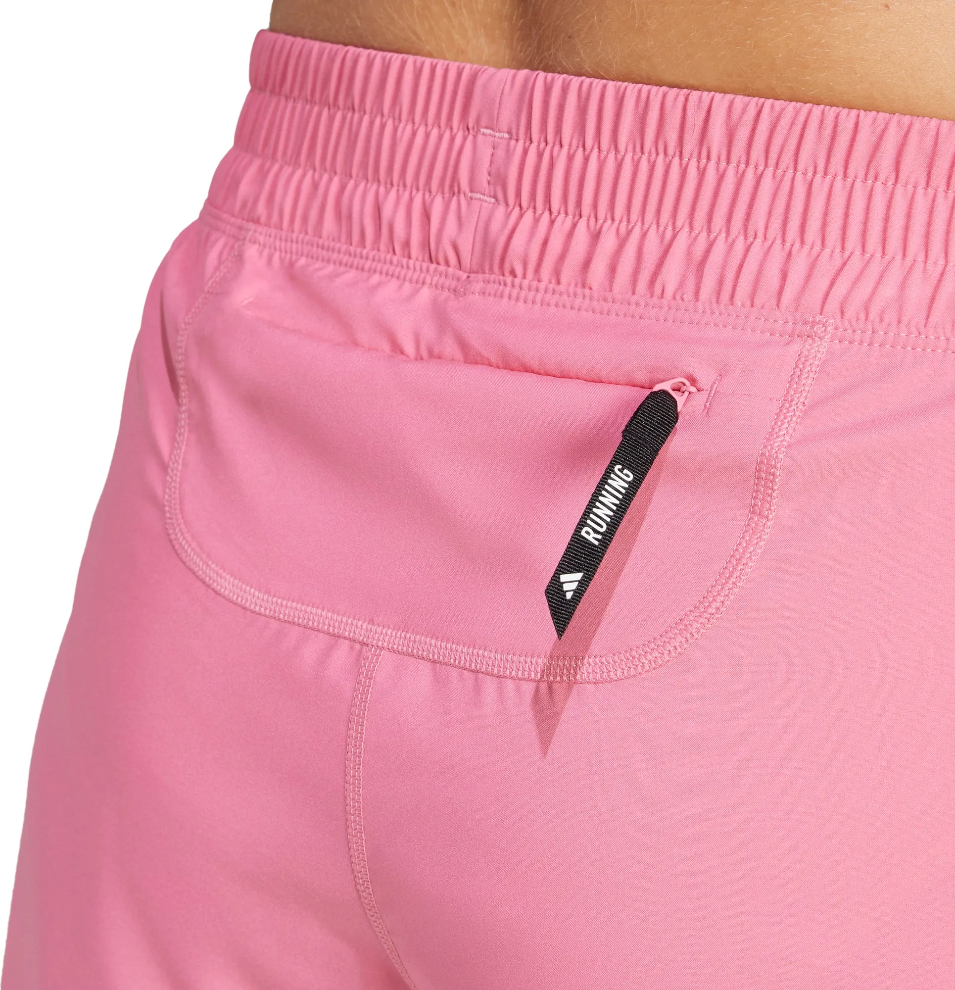 Relax Fit Comfort adidas Own The Run 3 Inch Womens Running Shorts - Pink