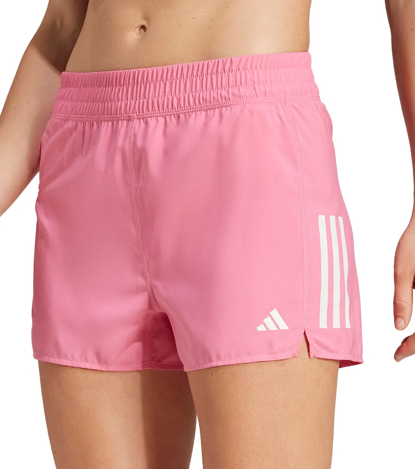 Beach Comfort adidas Own The Run 3 Inch Womens Running Shorts - Pink