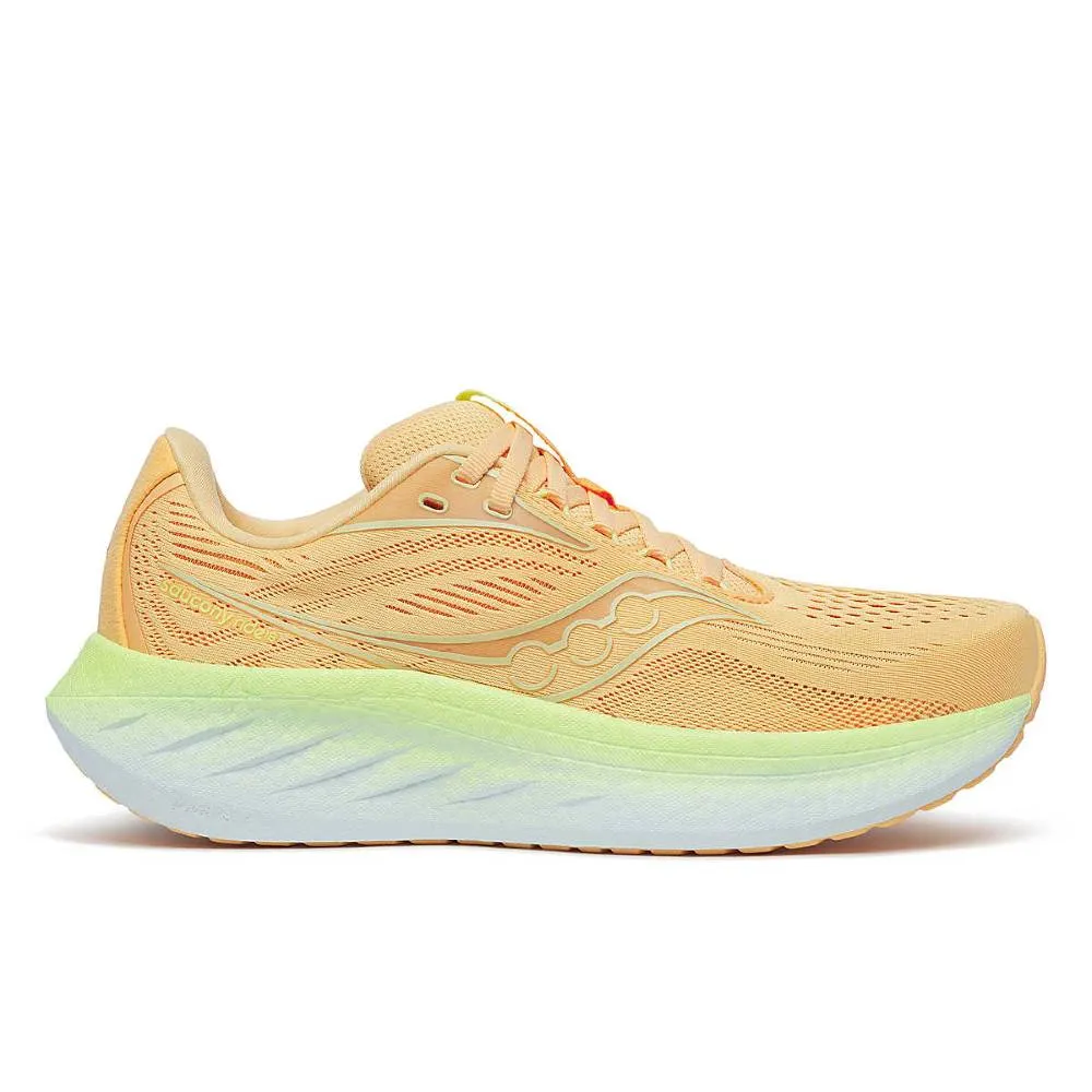 Blister Prevention Liner heavy - weight sole shoes Saucony Ride 18 (Womens) -  Peach/Sunny