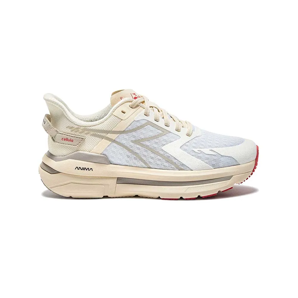 Women's Cellula Running Shoe - White/Whisper White/Chateau - Regular (B) running with group shoes Comfort Fit Design