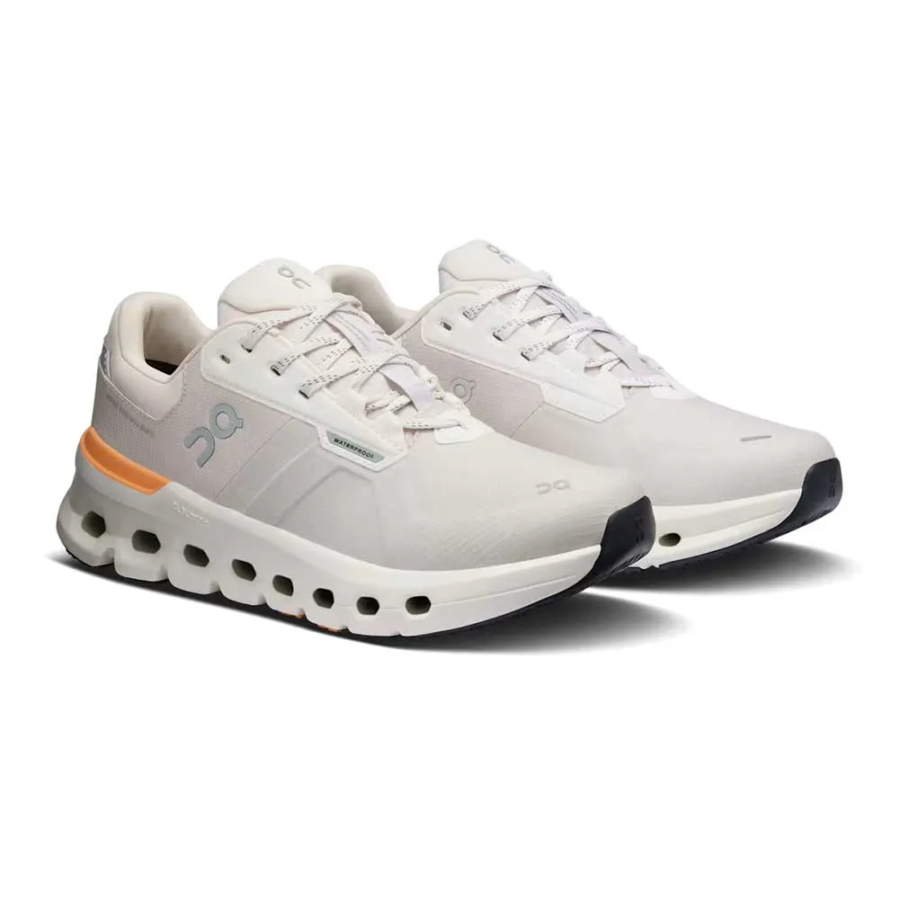 Women's Cloudrunner 2 Waterproof Running Shoe- Wolf/Tangerine - Regular (B) Shock Dispersing Design