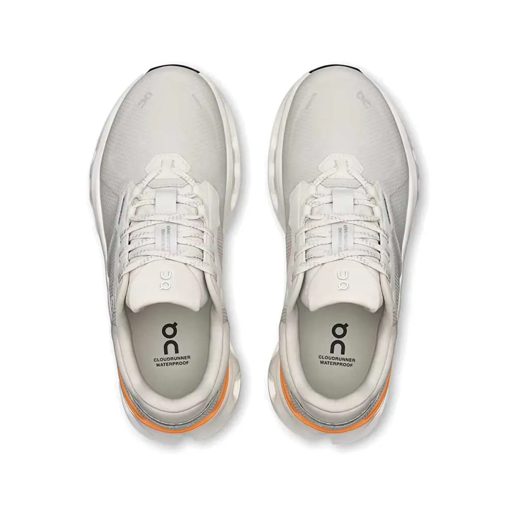 Women's Cloudrunner 2 Waterproof Running Shoe- Wolf/Tangerine - Regular (B) Dynamic Heel Clutch well - fitting