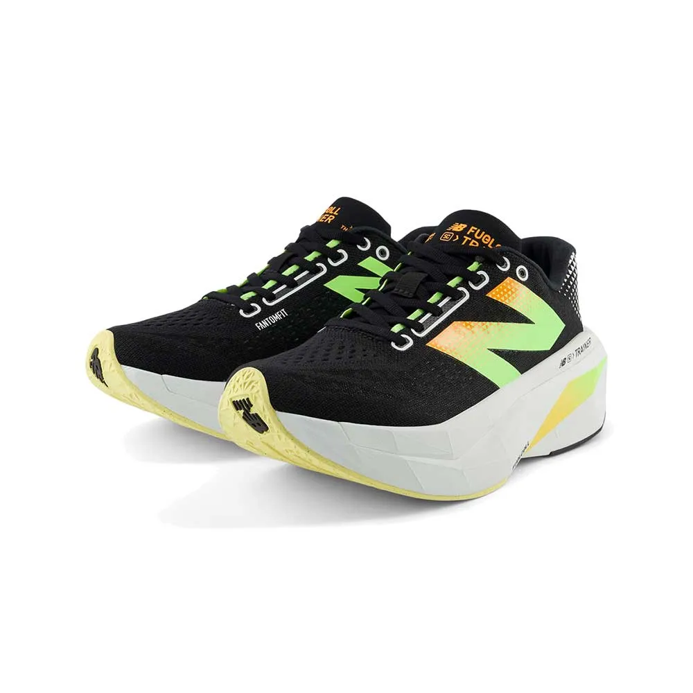Ventilated Insole Technology shoe length Women's FuelCell SuperComp Trainer v3 Running Shoe - Black/Phantom - Regular (B)