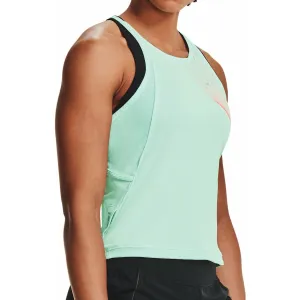 Under Armour Qualifier Iso-Chill Womens Running Vest Tank Top - Blue Comfort Improvement High Energy Return Fabric
