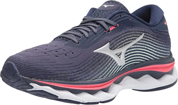 Mizuno | Wave Sky 5 | Women's | Peacoat non - slip shoe characteristic